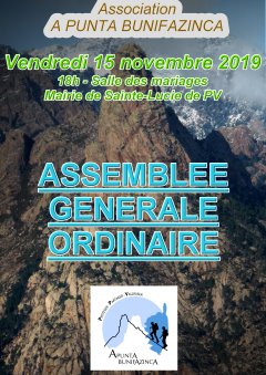 Affiche Assemblée Générale du 15 novembre 2019